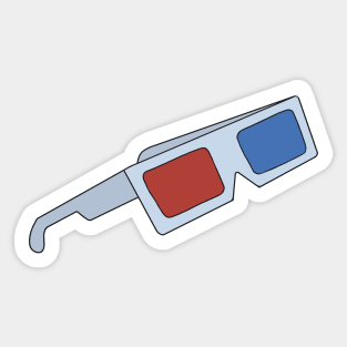 3D Glasses Sticker